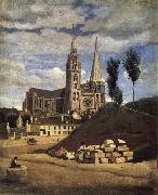 Corot Camille The Cathedral of market analyses china oil painting reproduction